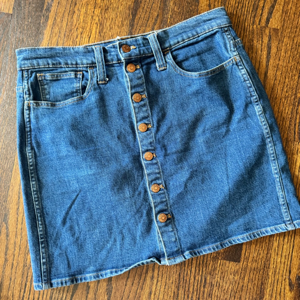 Madewell Light Blue Denim Skirt